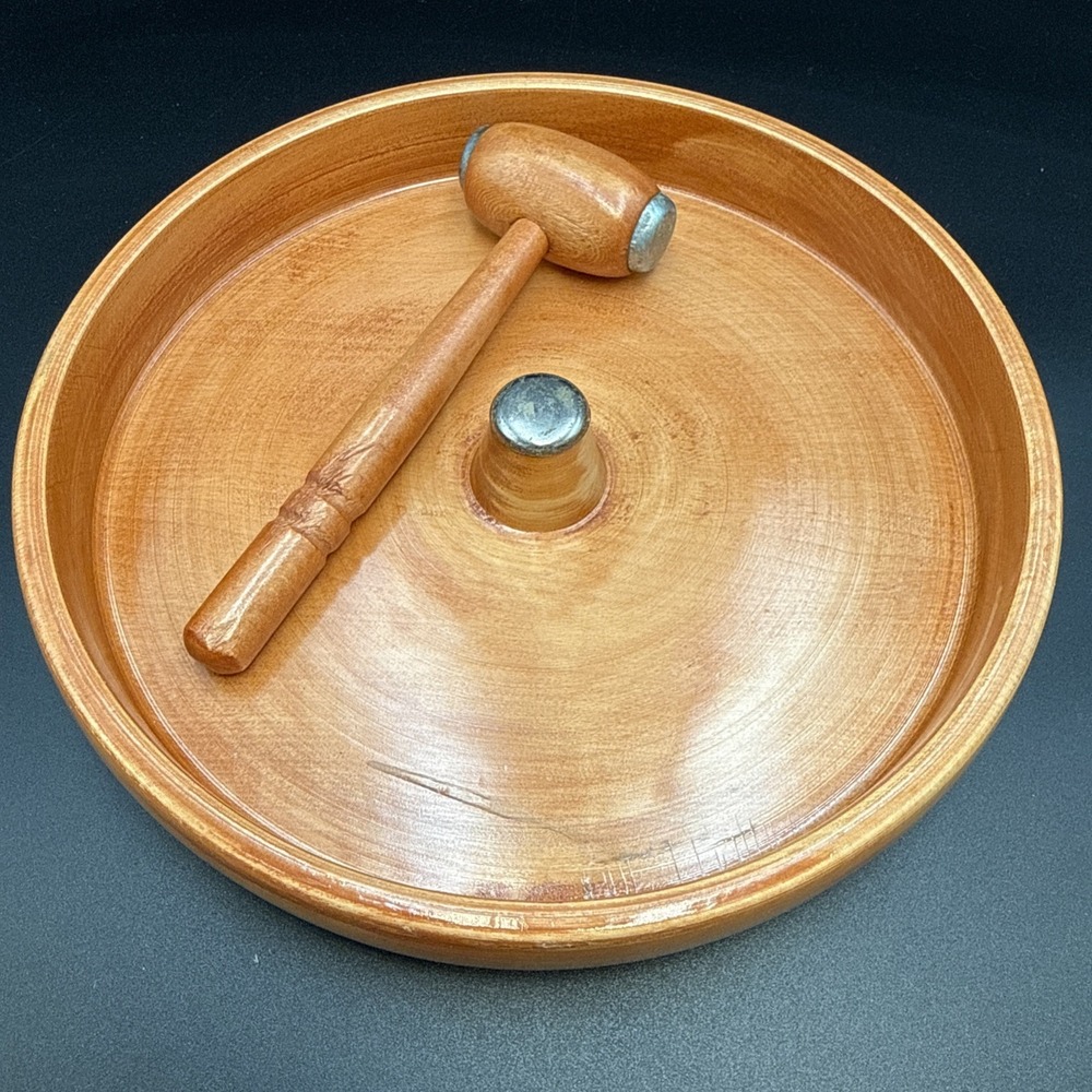 Vintage Japan Standard Specialty Co Nut Bowl With Mallet